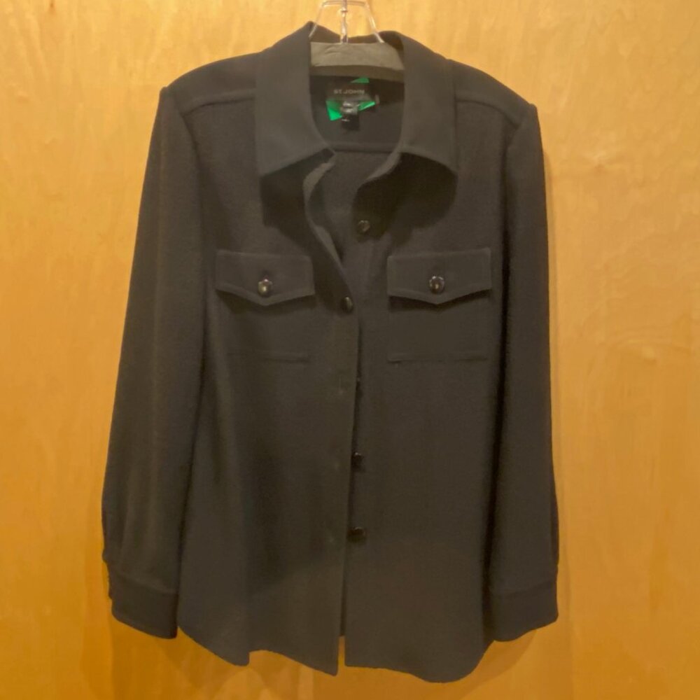 Black St. John shirt-jacket, L